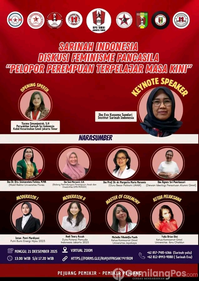 Merawat Ibu Bangsa Menyalakan Ideologi: Sarinah GMNI Gelar Diskusi Feminisme Pancasila