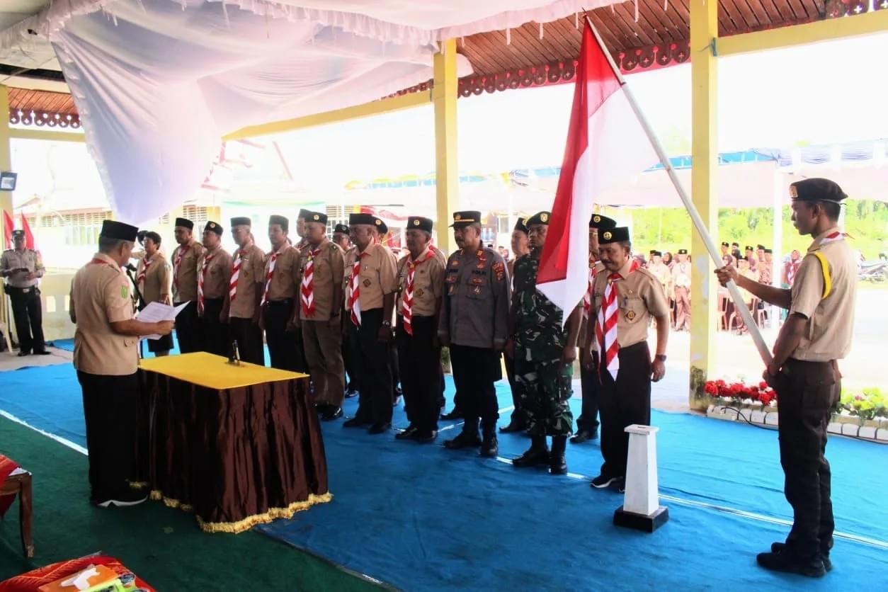 Kamabicab Gerakan Pramuka Inhil Lantik Pengurus Mabiran Kwaran dan DKR 04.02.10 Tanah Merah