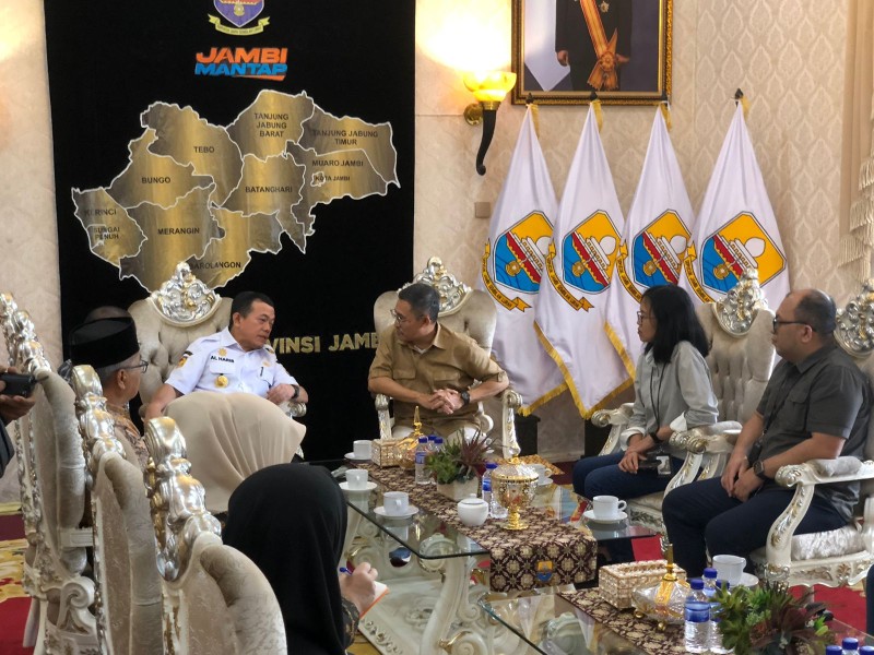 Gubernur Al Haris Audiensi Bersama Hutama Karya, Bahas Operasional Tol Tempino Sampai Simpang Ness