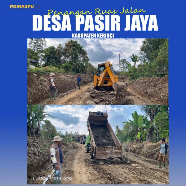 Jalan Pasir Jaya Renah Pemetik Mulai Ditangani Dinas PUTR Jambi, Warga Apresiasi Respons Cepat Pemprov