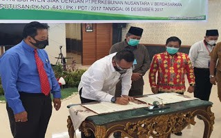Pemkab Siak - PTPN V Sepakati Pengembalian Dana SebesarRp33,2 miliar 