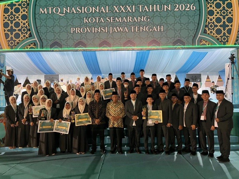 MTQ Nasional XXXI Ditutup, Kafilah Jambi Bertengger di Peringkat ke-13 Nasional