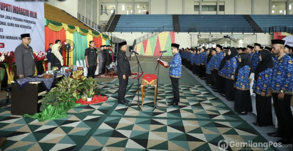 Penyerahan SK & Pelantikan Serta Pengambilan Sumpah Janji PPPK, Formasi Th. 2023 di Lingkungan Pemkab Inhil Th. 2024