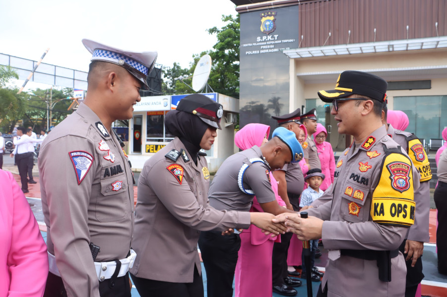 Sebanyak 44 Personel Polres Inhil Naik Pangkat, Kapolres: Berdasarkan Dedikasi dan Loyalitas