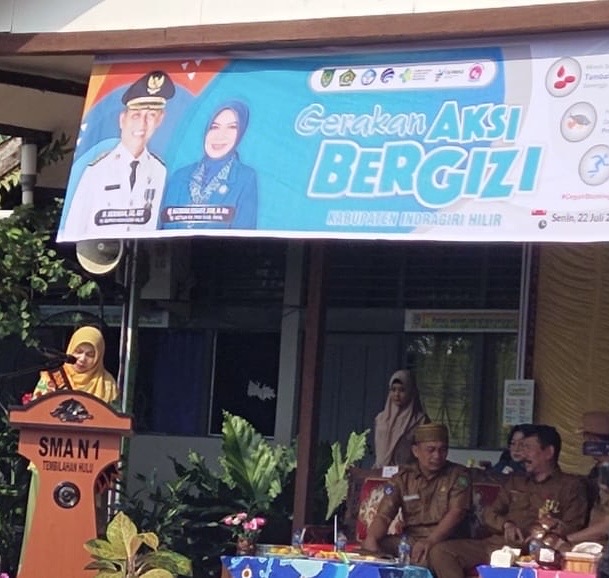 Dinkes Inhil Bersama Disdik dan BKKBN Riau Canangkan Gerakan Aksi Bergizi