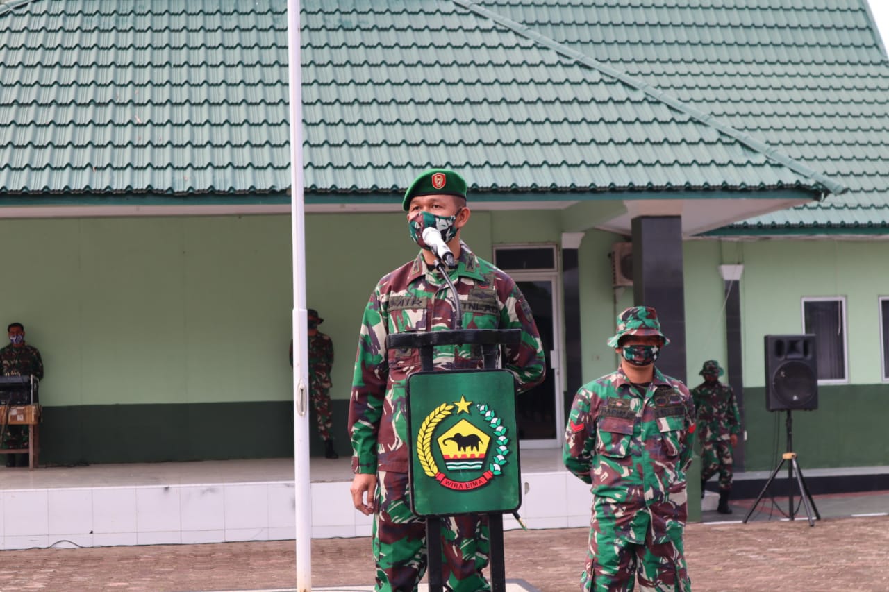 Laksanakan Upacara Penerimaan Anggota Baru, Ini Pesan Dandim 0314/Inhil