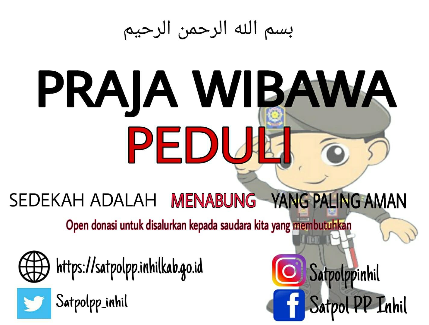 Satpol PP Inhil Luncurkan Program Praja Wibawa Peduli