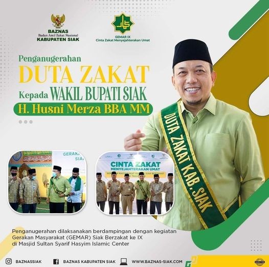 Selama Ramadhan, Segini Targetkan Duta Zakat Siak Husni Merza