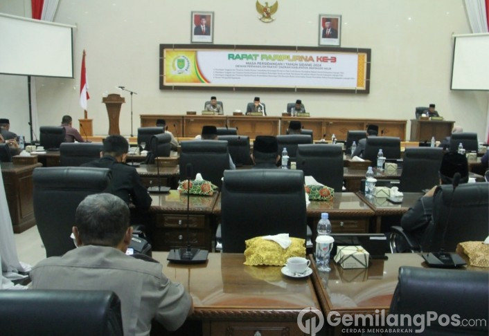 Pj Bupati Inhil Hadiri Gelar Rapat Paripurna Ke-3 Masa Persidangan 1 Tahun Sidang 2024