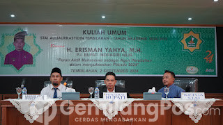 GALERI: Berikan Kuliah Umum di STAI Auliaurrasyisin, Pj Bupati Inhil Ajak Mahasiswa Sukseskan Pilkada 2024