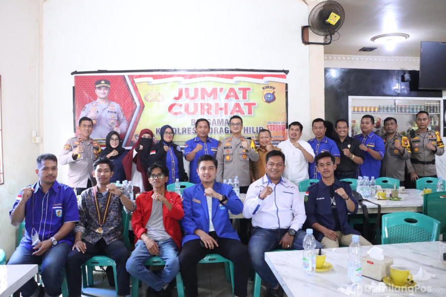 Kapolres Inhil Jum'at Curhat Bersama KNPI