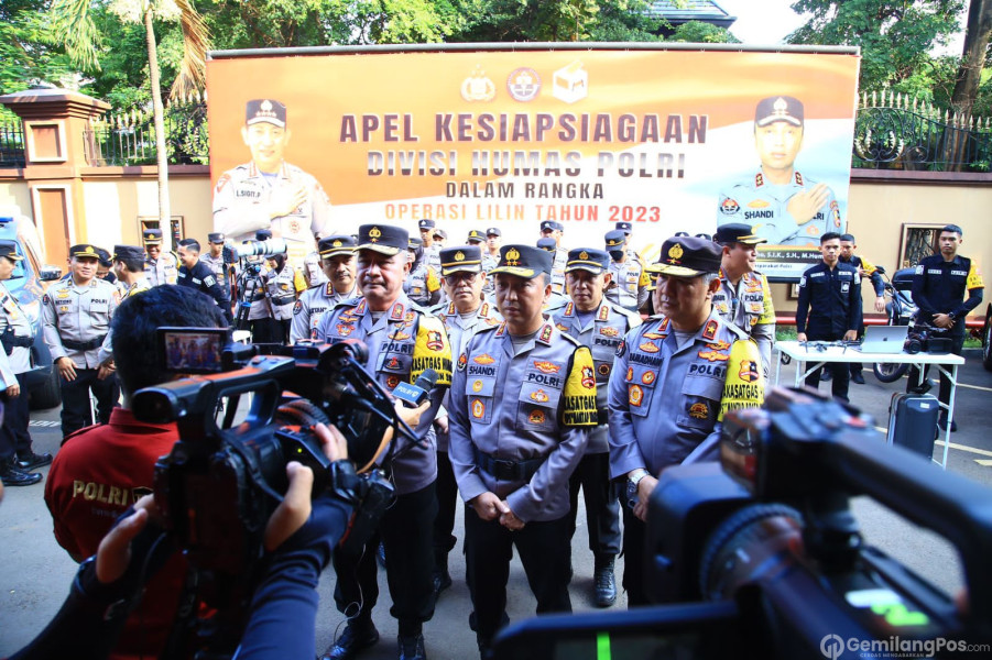 Kadiv Humas Tekankan Beberapa Hal Saat Gelar Apel Kesiapsiagaan Satgas Humas Polri  Pengamanan Nataru