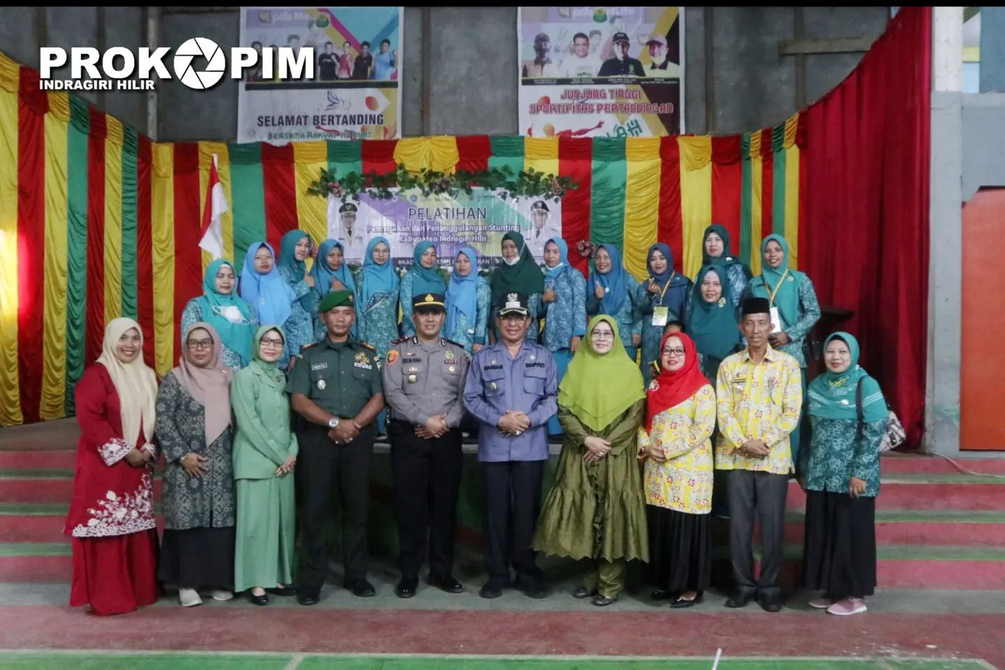 Bupati HM Wardan Buka Secara Resmi Pelatihan Pencegahan dan Penanggulangan Stunting di Kec. Pelangiran