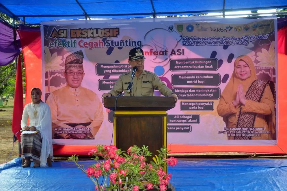 Bupati HM Wardan Buka Secara Resmi Pelatihan Pencegahan dan Penanggulangan Stunting di Kec.Teluk Blengkong