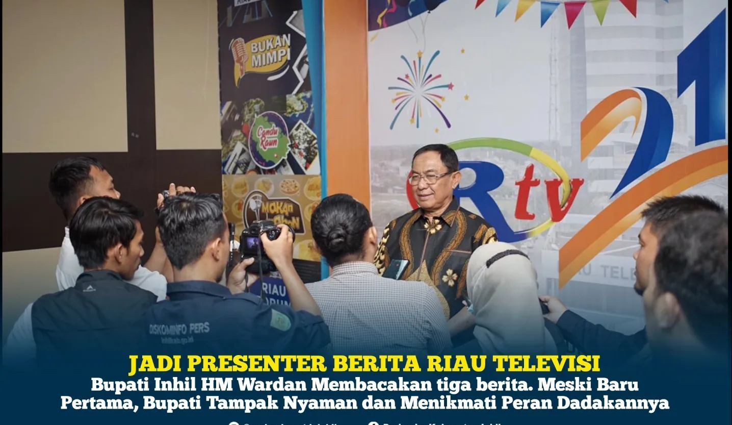 Bupati Wardan Jadi Pemateri Acaran Detak Riau Malam, Program Riau Televisi
