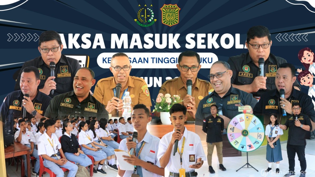 Cegah Bullying Dan Penyalahgunaan Medsos, Jaksa Masuk Sekolah  Kunjungi SMK Negeri 5 Dan SMA Negeri 7 Ambon