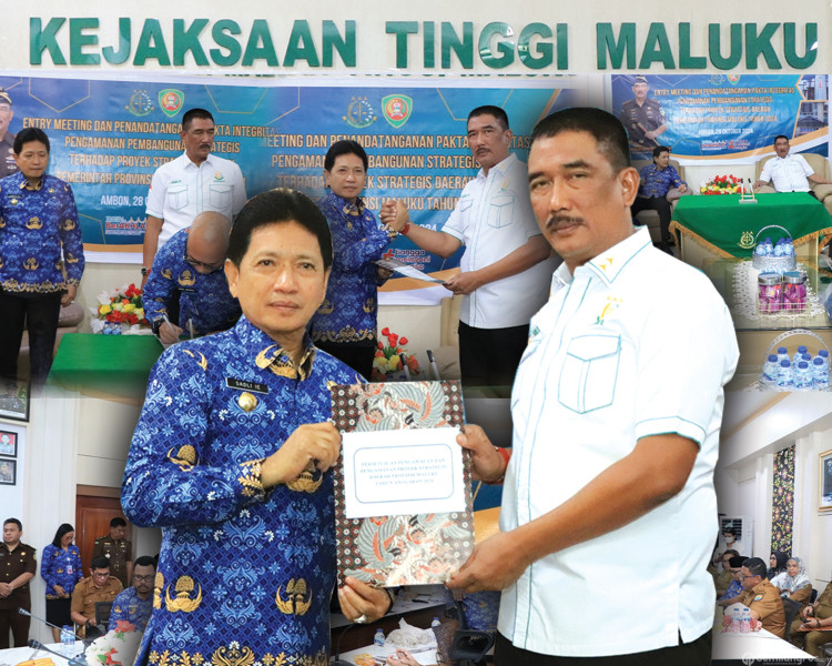 PENANDATANGANAN PAKTA INTEGRITAS PPS DAN PSD KEJATI BERSAMA PEMPROV MALUKU