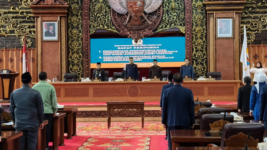 DPRD Jambi Sahkan Al Haris dan Abdullah Sani untuk Memimpin Periode 2025-2030