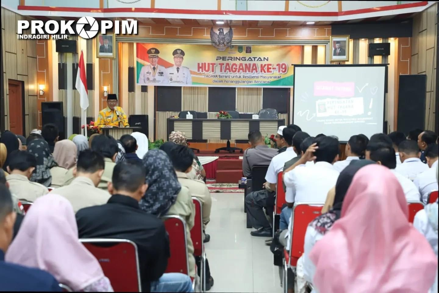 Bupati Inhil Buka Rakor & Evaluasi TKSK Sekaligus Hadiri Silaturahmi SDM PKH & HUT Tagana ke - 19 