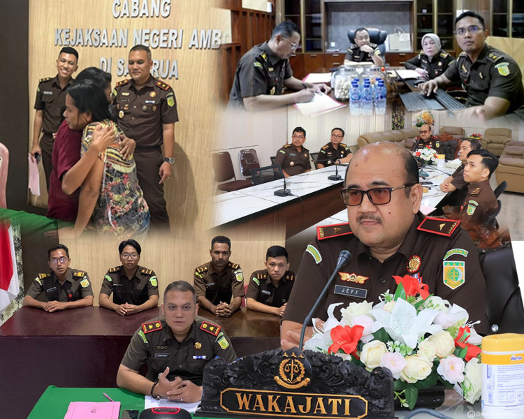 KEJATI MALUKU DAN CABJARI SAPARUA BERHASIL MENYELESAIKAN PERKARA PENGANIAYAAN MELALUI KEADILAN RESTORATIF