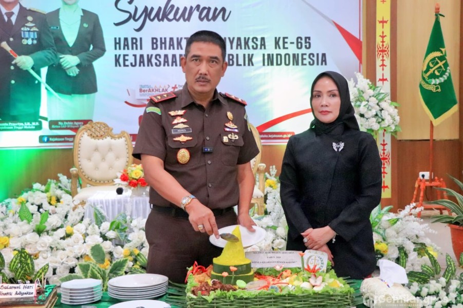 Kajati Maluku Bersama IAD Gelar Syukuran Hari Bhakti Adhyaksa Ke 65 Tahun
