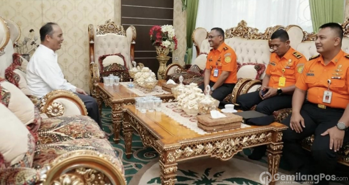 Pj Bupati Herman Sambut Silaturahmi Kakan Pencarian dan Pertolongan Kelas A Pekanbaru