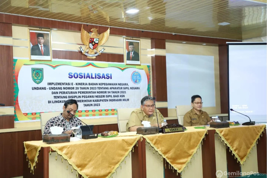 Pj Bupati Inhil Buka Sosialisasi Implementasi E-Kierja BKN