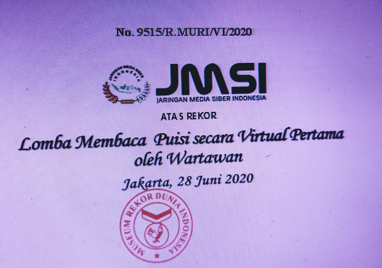 Lomba Baca Puisi JMSI Raih Rekor MURI 