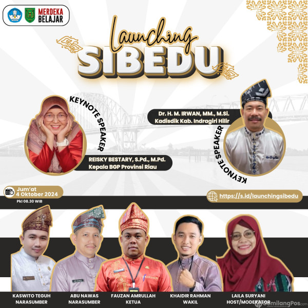KEREEEN..! Disdik Inhil Launcing  Program Inovasi Sibedu, Yuk Simak Disini