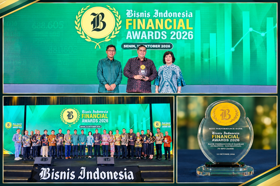 Bank Jambi Raih Penghargaan BIFA 2026, Diakui Berkinerja Terbaik di Sumatera Kalimantan