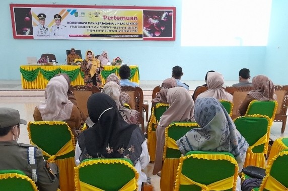 DP2KBP3A Inhil Laksanakan Pertemuan Lintas Sektor Cegah KTP dan TPPO