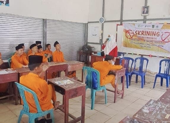 Puskesmas Tembilahan Kota Gelar Skrining Merokok di Sekolah