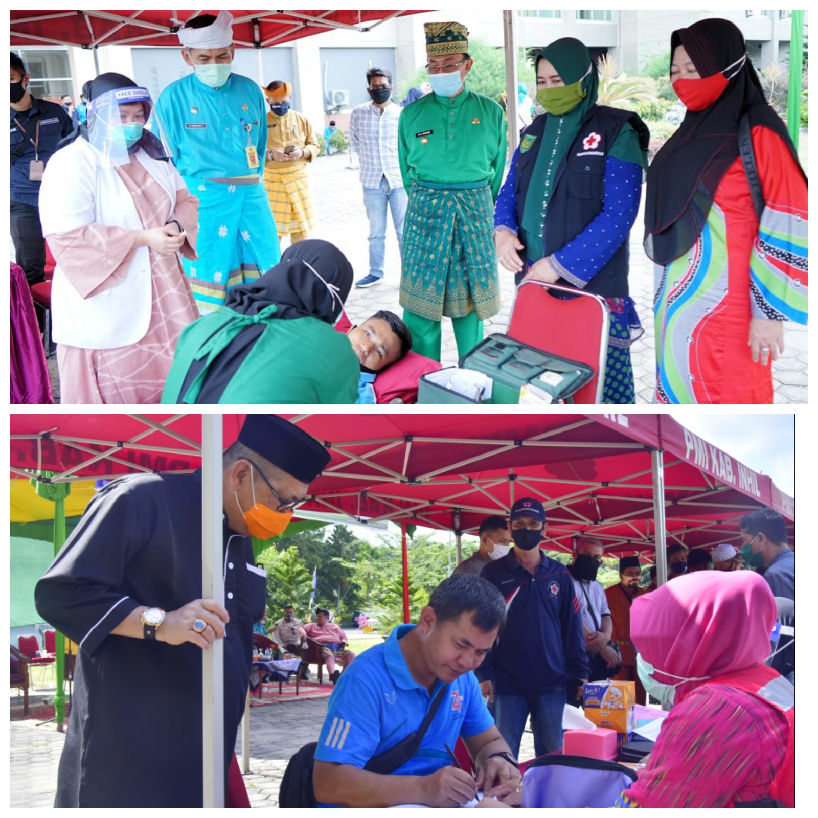 Panitia Milad Ke-55 Inhil bekerjasama Dengan PMI Inhil Laksanakan Bhakti Sosial Donor Darah