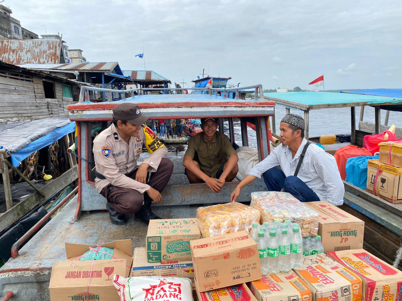 Polsek Kateman Imbau Pemilu Damai di Desa Air Tawar
