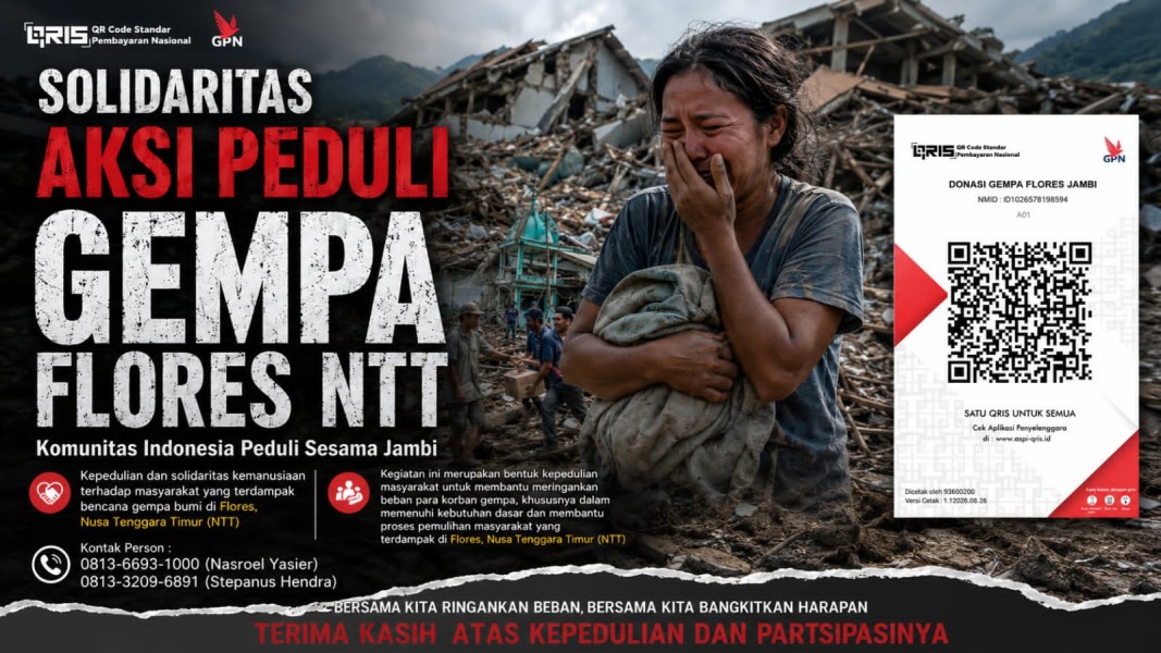 Solidaritas untuk Flores Menggema dari Jambi, Komunitas Indonesia Peduli Sesama Gelar Aksi Penggalangan Dana