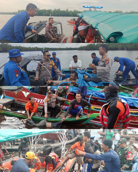 Dipimipin Kabag Ops Polres Inhil, Korban Laka Speedboat Berhasil Ditemukan
