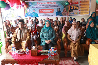 Pj Ketua TP PKK Inhil Kunjungi Beberapa Posyandu