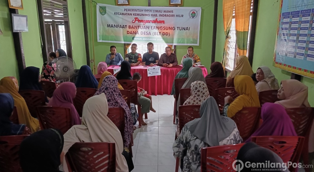 Pemdes Limau Manis Salurkan BLT DD Tahap 1 Th 2024