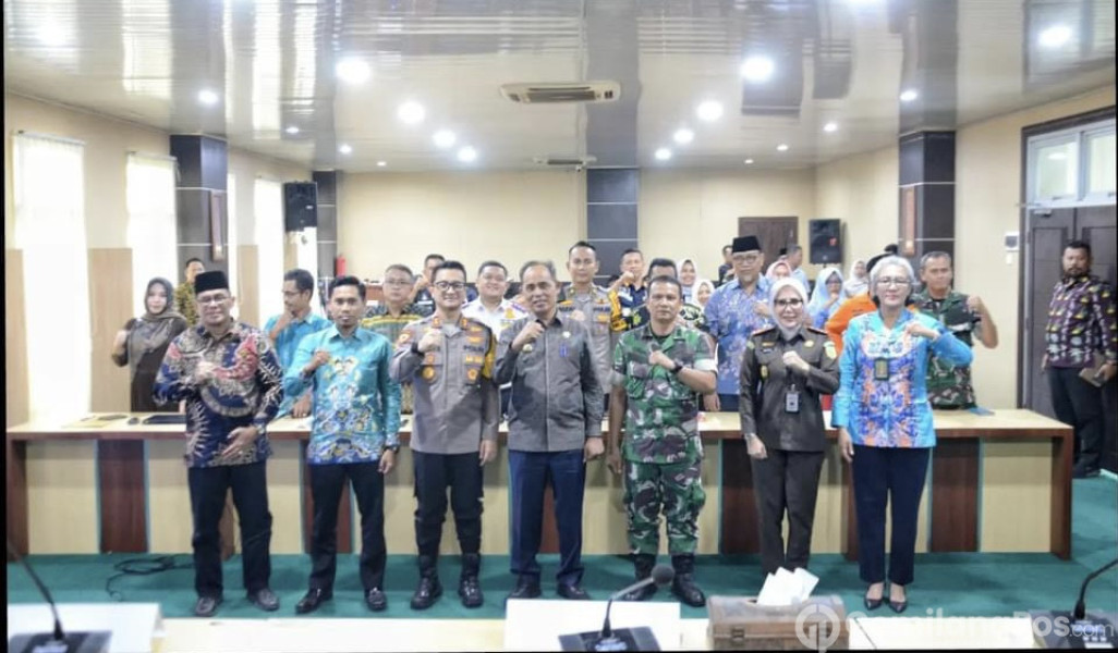 Pj Bupati Herman Pimpin Rakor Bersama Forkopimda Persiapan Hari Raya Idul Fitri 1445 H