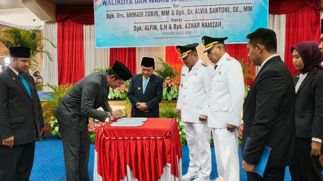 Sertijab Wali Kota Sungai Penuh, Al Haris Ajak Semua Pihak Bersatu Membangun Daerah