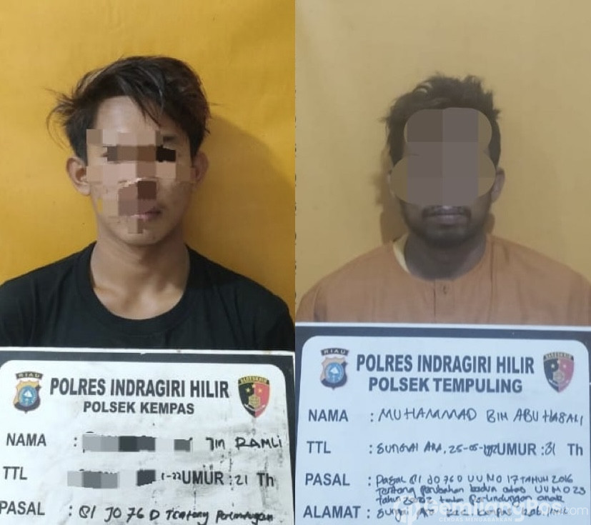 Dua Pelaku Pencabulan Anak Dibawah Umur Diamankan Polsek Tempuling