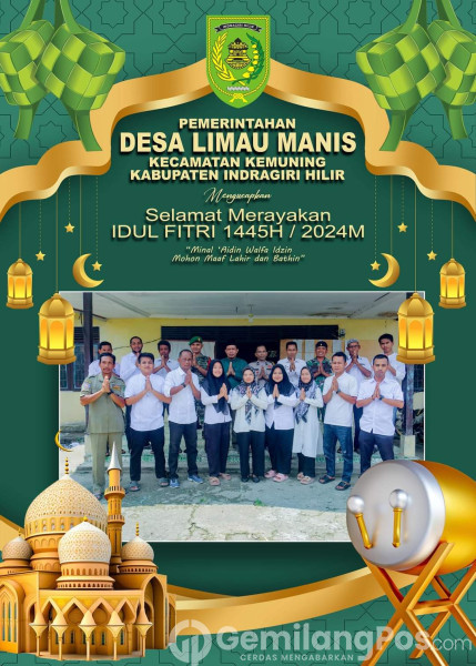 Pemdes Limau Manis Ucapkan Selamat Idul Fitri 1445 H