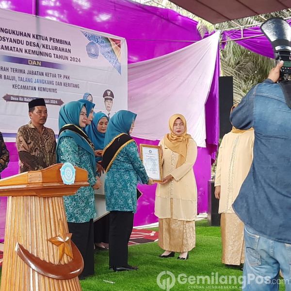 Kades Talang Jangkang Hadiri Pelantikan Pengurus PKK