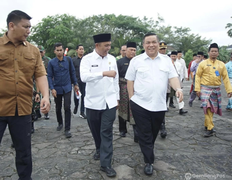 Pj Bupati Herman Sambut Kedatangan Pj Gubernur Riau SF Hariyanto