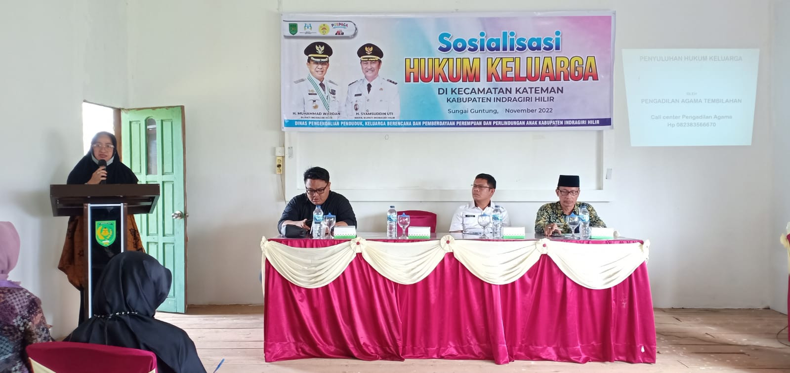 DP2KBP3A Inhil Sosialisasikan Hukum Keluarga di Kecamatan Kateman