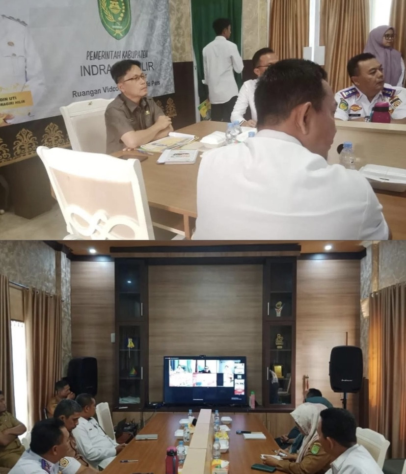 Bupati Wardan Ikuti Rakor Pengendalian Inflasi Daerah Secara Virtual