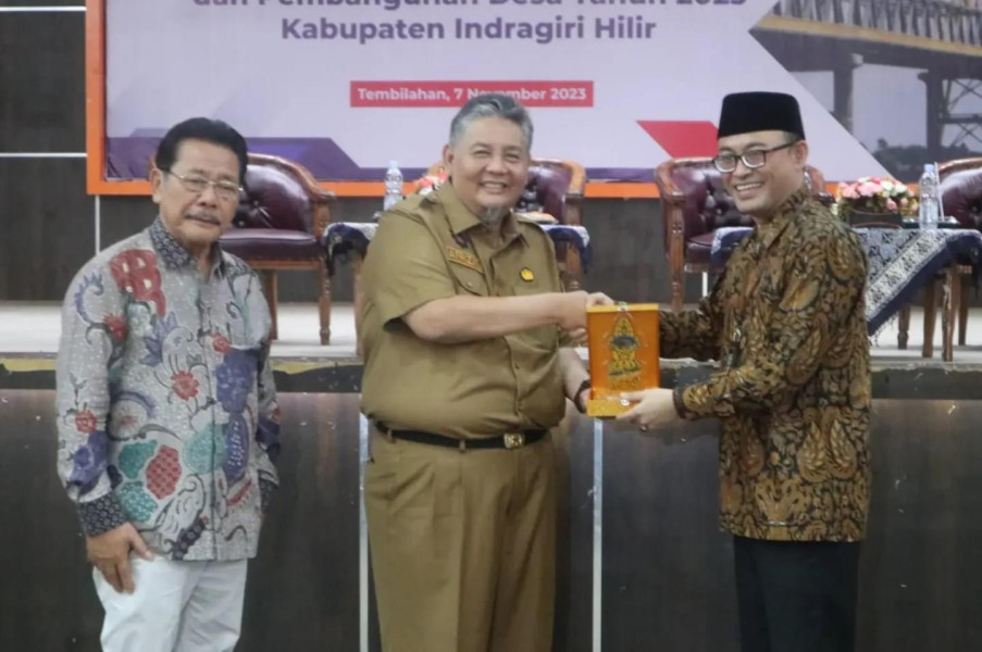 Bupati Inhil Hadiri Workshop Evaluasi Pengelolaan Keuangan dan Pembangunan Desa