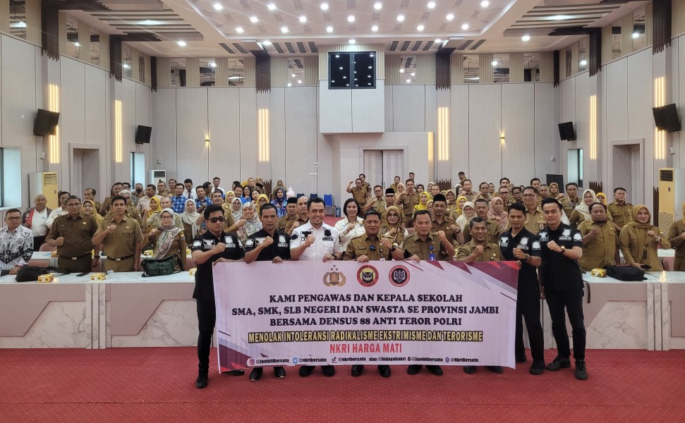 Gandeng Densus 88 AT Polri, Disdik Provinsi Jambi Perkuat Komitmen Tolak IRET di Lingkungan Pendidikan