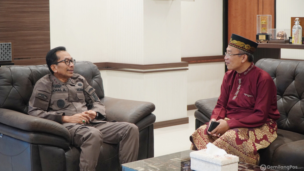 Kajati Riau Terima Kunjungan Kerja Sekaligus Silaturahmi Kepala Badan Pusat Statistik Provinsi Riau