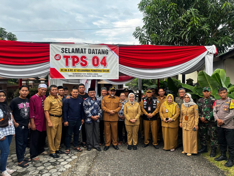 Sekda Sudirman dan Walikota Jambi Pastikan Kesiapan TPS Jelang Pemilu